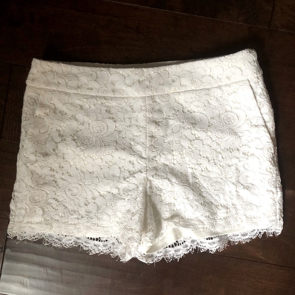 Express Floral Lace Shorts